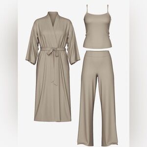 NWT Victoria’s Secret Modal 3 piece pajama set. Turtle Dove color not black XS/S